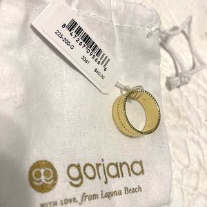 NWT Gorjana gold plated Venice ring -size 8